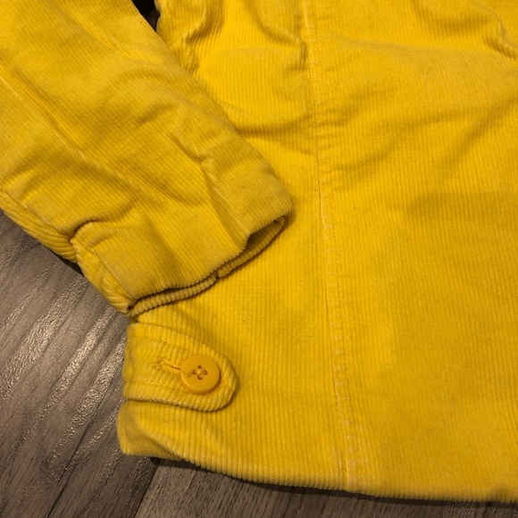 GAP Girl's Yellow Sherpa lined Corduroy Jacket Size S - Picture 8 of 8